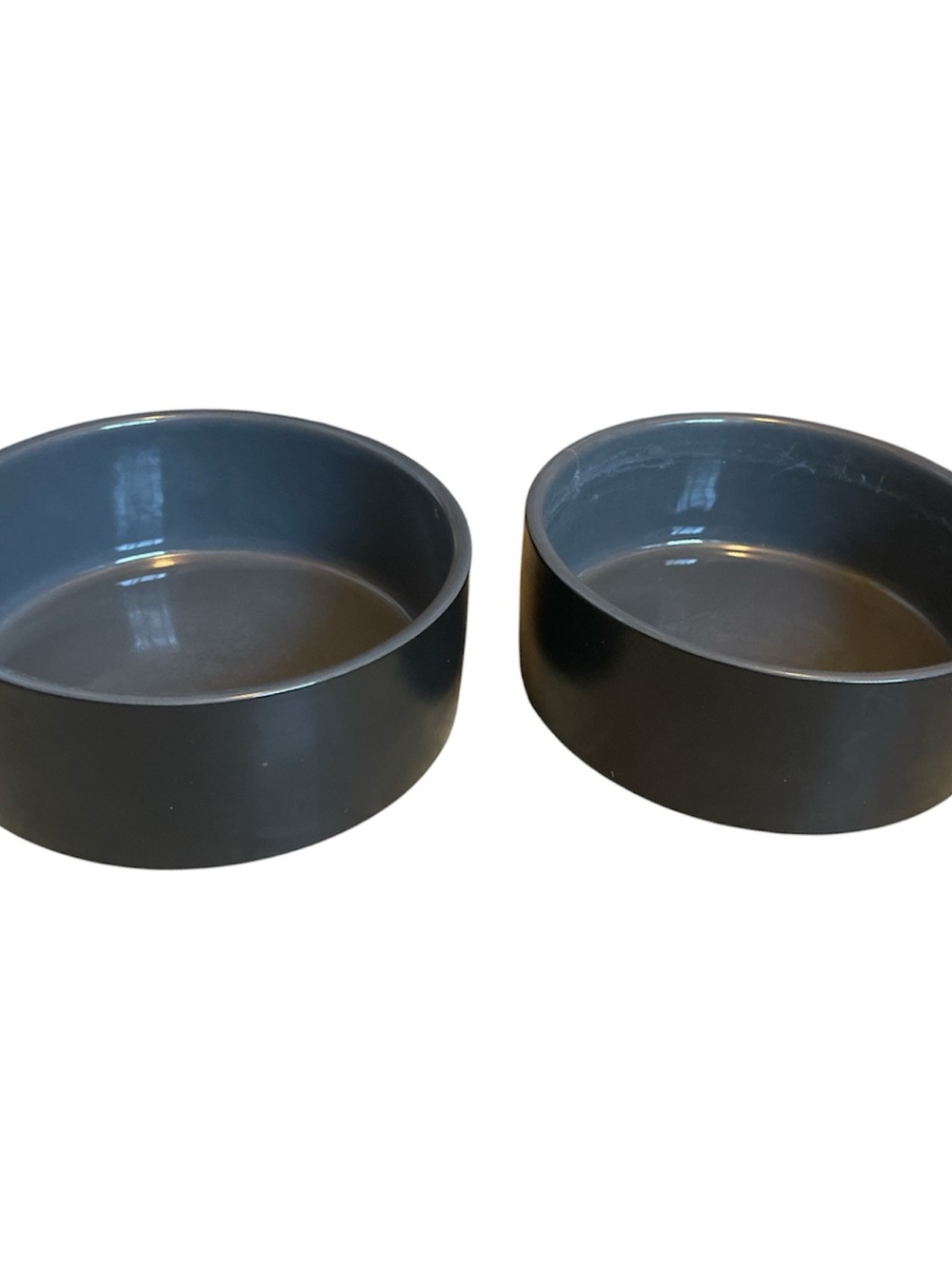 Minimalist Ceramic Dog Bowls - Set of 2